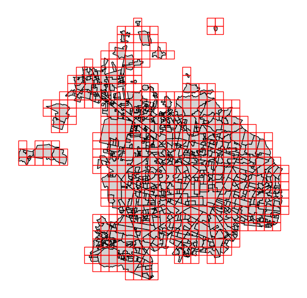 Grid overlaying Zapopan and Guadalajara’s neighborhoods